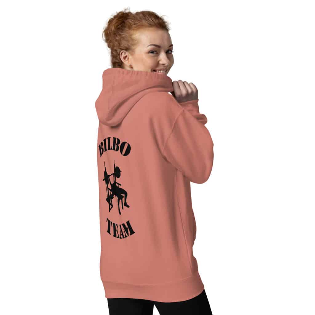 Sudadera unisex BilboTeam coral