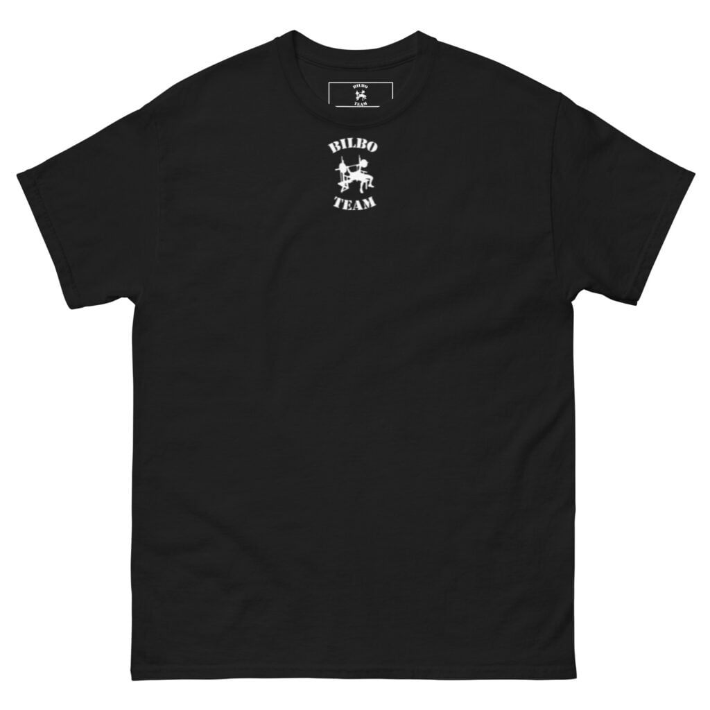 camiseta clasica hombre negra