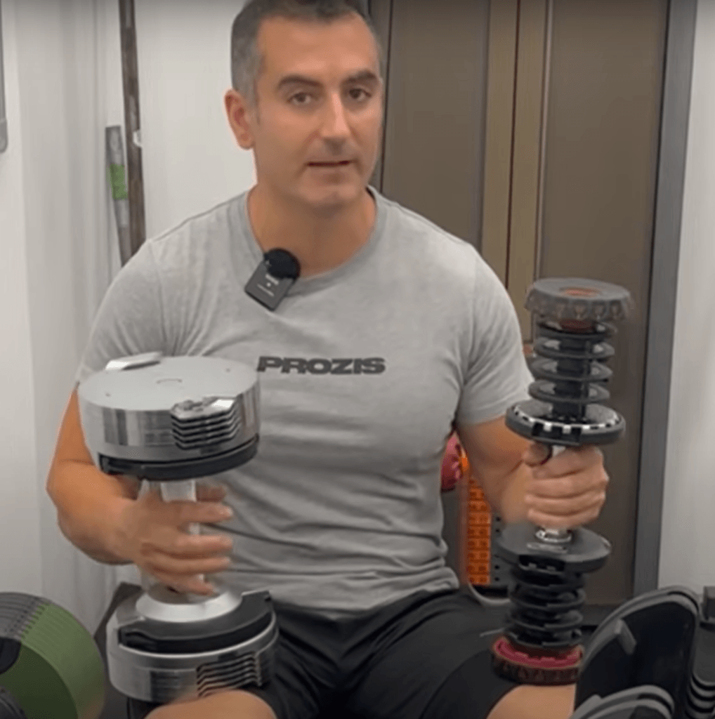 mancuernas Lullax Platinum 41 comparativa bowflex apoyo