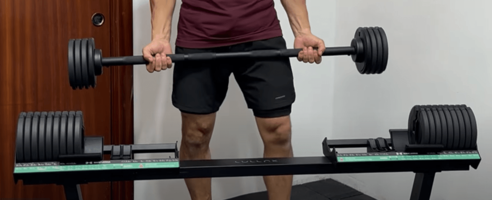NEOBAR 2 CONVERT barra ajustable en peso para entrenar en casa haciendo ejercicio